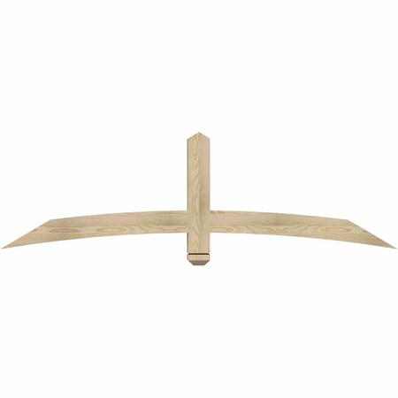 Ekena Millwork Bellingham Rough Sawn Timber Gable Bracket, Douglas Fir, 72"W x 21"H x 4"D x 4"F, 7/12 Pitch GBW072X21X0404BEL00RDF